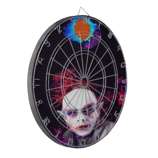 Dunkler Star Dartscheibe (Vorderseite Links)