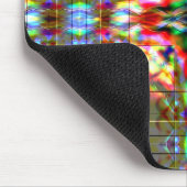 Dunkler Stern an gläsernen Blume, rot bis dunkelgr Mousepad (Ecke)