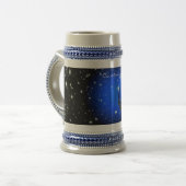 Dunkler Sternenhimmel Bierglas (Vorderseite Links)