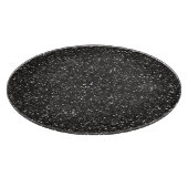 Dunkler stilvoller silbernes Grau-Glitzer Schneidebrett (Ecke)