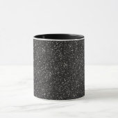 Dunkler stilvoller silbernes Grau-Glitzer Tasse (Zentrum)