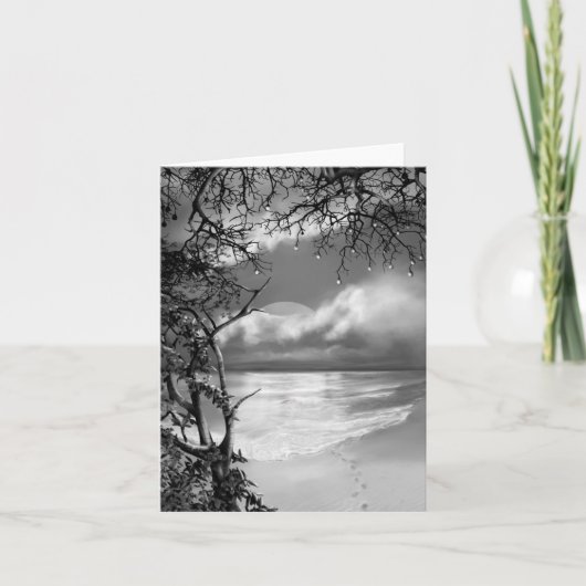 Dunkler Strand Karte (Vorderseite)