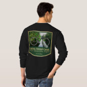 Dunkler Sumpfkanal-Pfad (Fahrrad2) T-Shirt (Schwarz voll)