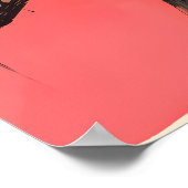 Dunkler Surrealismus Albträume - Gothic Rot Abstra Poster (Ecke)