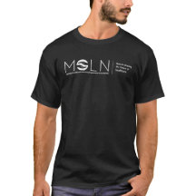 Dunkler T - Shirt des MOLN-Logos