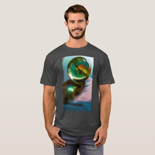 Dunkler T - Shirt für runde und runde Männer (Vorne ganz)