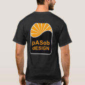 Dunkler T - Shirt, schwarz T-Shirt (Rückseite)