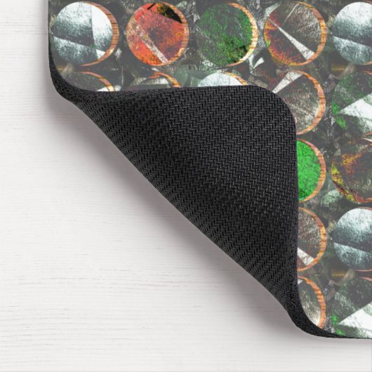 Dunkler Texturkreis Mousepad (Ecke)