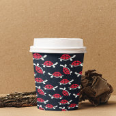 Dunkler Theme Tortoise Cartoon Pappbecher