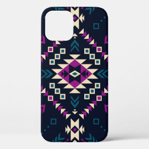 Dunkler tribaler Navajo, vintage geometrisch. Case-Mate iPhone Hülle