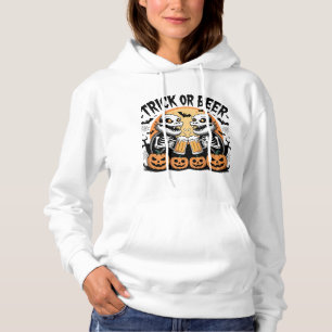 Dunkler Trick oder BierHalloween-Monster Hoodie