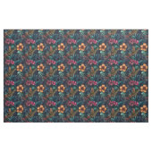 Dunkler tropischer Hibiskus und Blätter Stoff (Fat Quarter (45,7 x 55,9 cm))