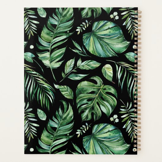 Dunkler Tropischer Jungle-Leaf-Planer Planer (Rückseite)