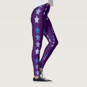 Dunkler und leichter blauer Star Leggings (Rechts)