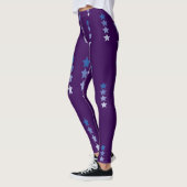Dunkler und leichter blauer Star Leggings (Links)