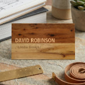 Dunkler und leichter Holzkörner Visitenkarte