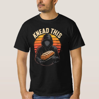 Dunkler und sonniger Brötchen mit Kapuze T-Shirt