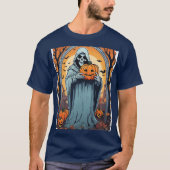 dunkler und stimmungsvoller Friedhof mit geistvoll T-Shirt (Vorderseite)