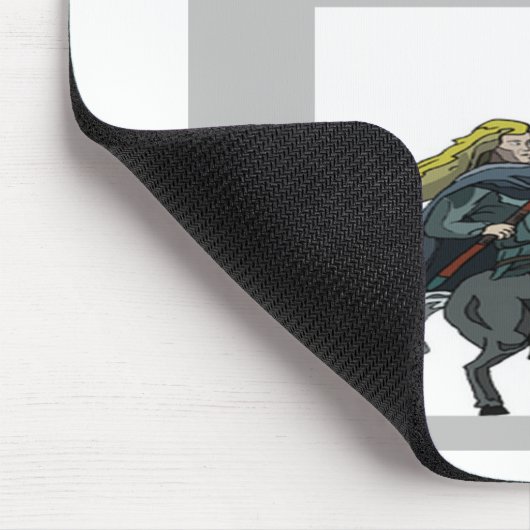 dunkler und stürmischer Nachtklischeewitz Mousepad (Ecke)