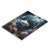 Dunkler Unterwasserhai Notizblock (Linke Seite)