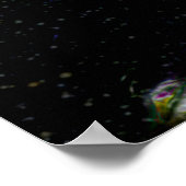 Dunkler verzauberter Fantasy Art Forest Pond Poster (Ecke)