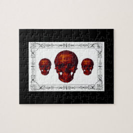 Dunkler Viktorianischer Rotschädel Puzzle