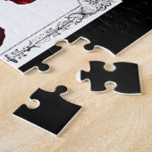 Dunkler Viktorianischer Rotschädel Puzzle (Seite)