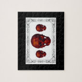 Dunkler Viktorianischer Rotschädel Puzzle (Vertikal)