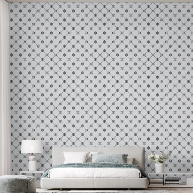 Dunkler Vintager Damast Tapete (Schlafzimmer)