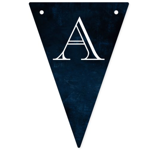 Dunkler Vintager Kranz Wimpelkette (Zweite Fahne)