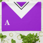 Dunkler Violet Top Letters Handtuch (Gefaltet)