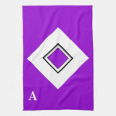 Dunkler Violet Top Letters Handtuch (Vertikal)