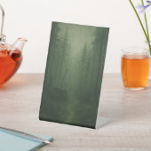 Dunkler Wald-Banner Sockelschild (In SItu)