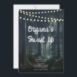 Dunkler Wald bei Twilight Rustikale Lichter Süß 16 Einladung<br><div class="desc">Passen Sie Ihre woll-Möglichkeiten an.</div>