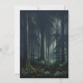 Dunkler Wald bei Twilight Sweet 16 Einladung (Rückseite)