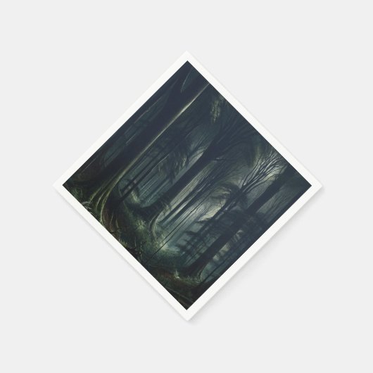 Dunkler Wald bei Twilight Sweet 16 Serviette (Ecke)