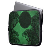 Dunkler Wald Eclipse Laptop Tasche, grün Laptopschutzhülle (Vorderseite Links)