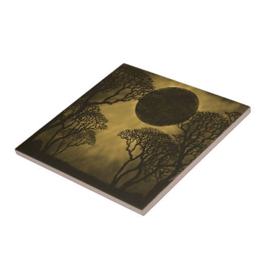 Dunkler Wald Eclipse Tile, Gold Fliese (Seite)