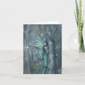 Dunkler Wald Fairy Mystical Art Blank Innen Karte (Vorderseite)