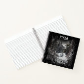Dunkler Wald | Forest Trees Snowy Spiral Notebook Notizblock (Innenseite)