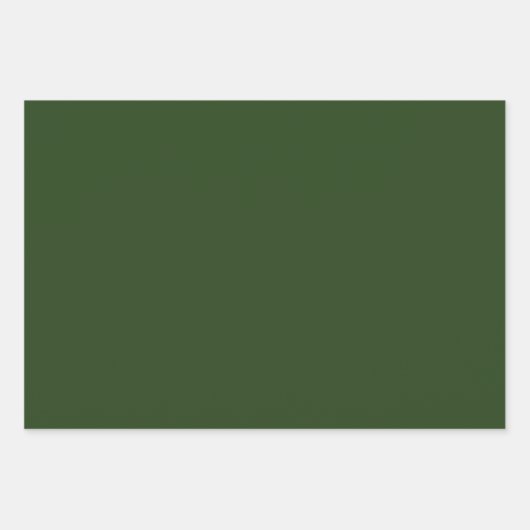 Dunkler Wald grün Geschenkpapier Set (Vorderseite)