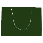 Dunkler Wald Grün große Geschenktasche Geschenktüte (Rückseite)