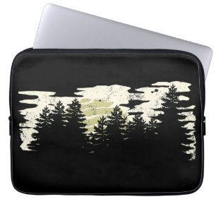 Dunkler Wald Natur Winter Vintage Laptopschutzhülle