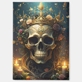 Dunkler Wald Skull Magnet (Vorderseite)