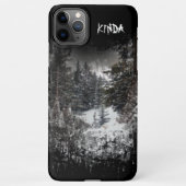 Dunkler Wald | Snowy Forest Phone Case iPhone Hülle (Rückseite)