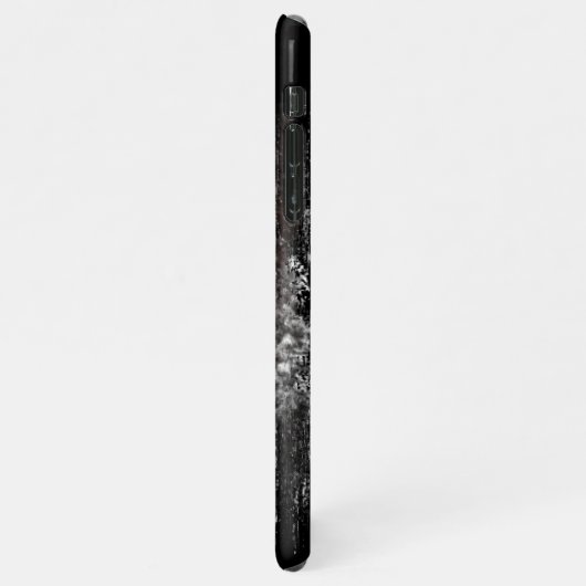 Dunkler Wald | Snowy Forest Phone Case iPhone Hülle (Linke Seite)