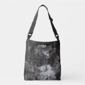 Dunkler Wald | Snowy Forest Tote Bag Tragetaschen Mit Langen Trägern (Vorderseite)