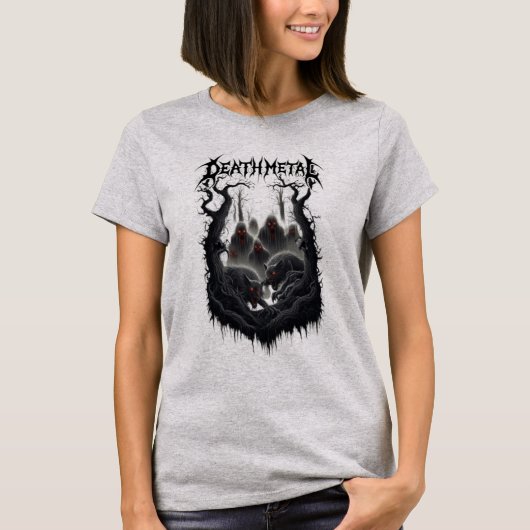 Dunkler Wald Todesmetall T-Shirt (Vorderseite)