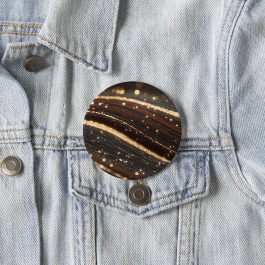 Dunkler Walnussbaum mit glänzenden Goldflüssen Button (Beispiel)