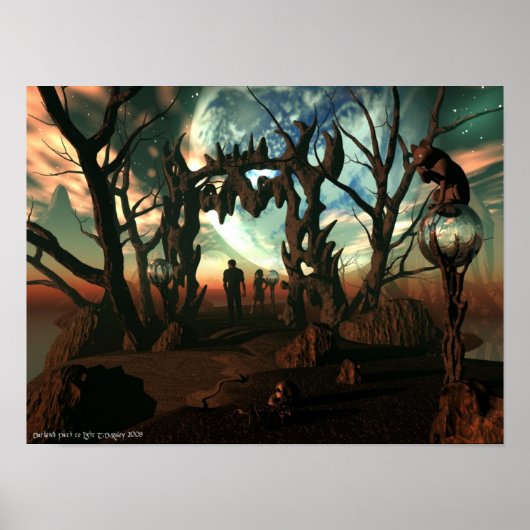 Dunkler Weg zum Licht Poster (Vorne)